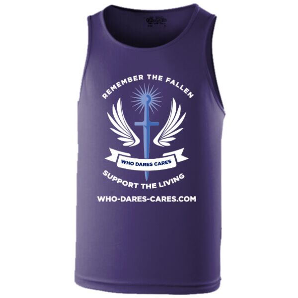 Who Dares Cares Vest - Purple Thumbnail