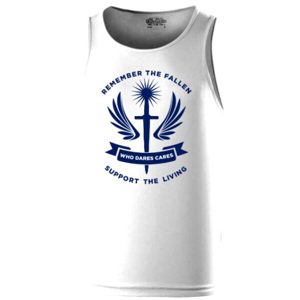 Who Dares Cares Vest - White Thumbnail