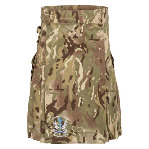 Who Dares Cares Camo Kilt  Thumbnail