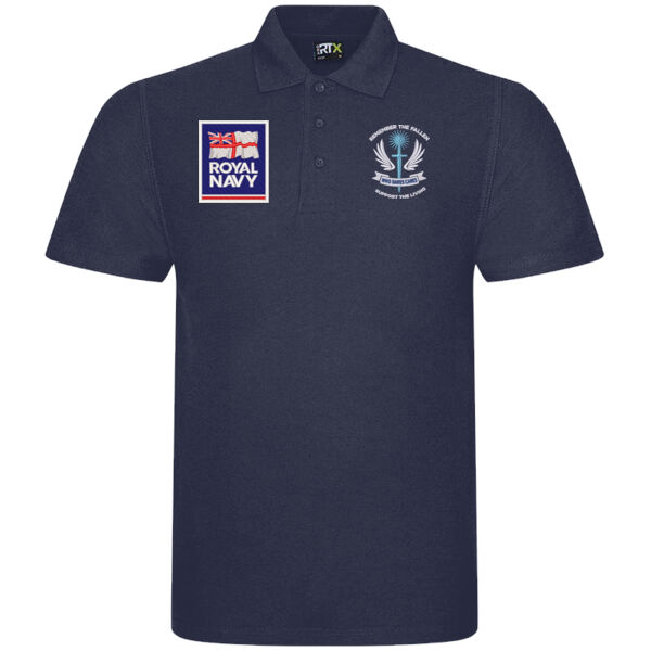 Who Dares Cares Royal Navy Polo Shirt Thumbnail