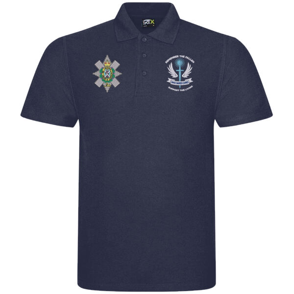 Who Dares Cares Black Watch Polo Shirt  Thumbnail