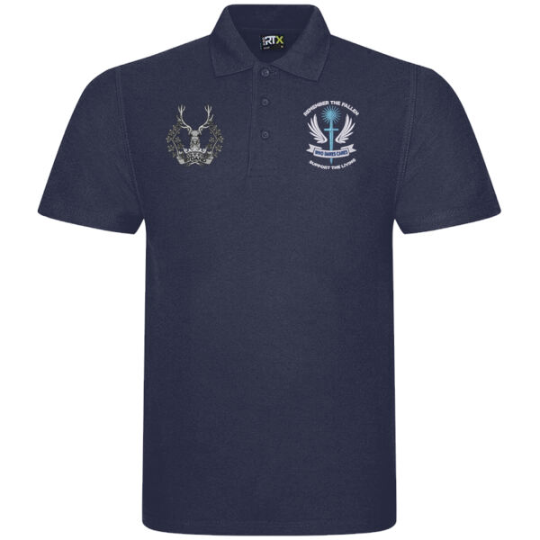 Who Dares Cares Gordon Highlanders Polo Shirt Thumbnail