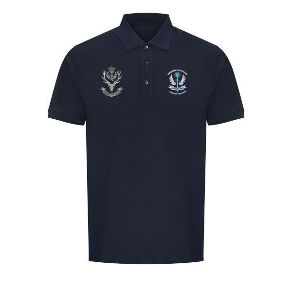 Who Dares Cares Queens Own Highlanders Pro Wicking Polo Shirt RX109 Thumbnail